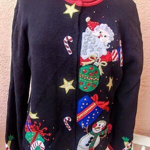 NWOT  Heirloom Collectibles Christmas Collection 2004 Sweater  Sz L